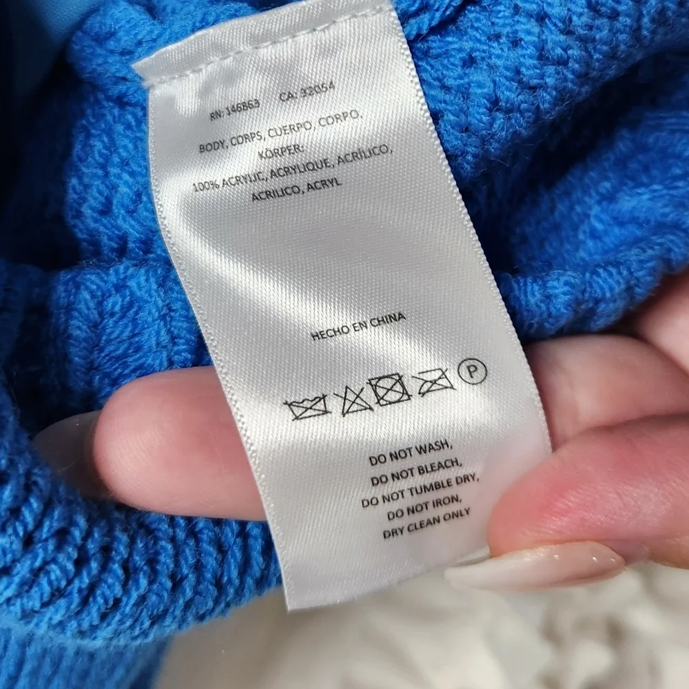 New Anthropologie Mare Mare Pleated Maxi Dress Cobalt Blue size L - Picture 11 of 14